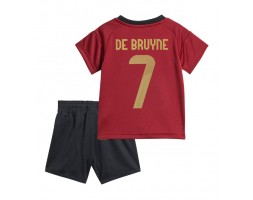 Belgien Kevin De Bruyne #7 Hemmakläder Barn EM 2024 Kortärmad (+ Korta byxor)